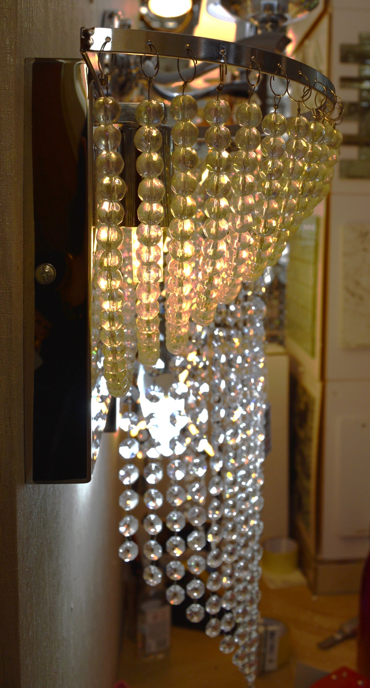 Lighting Luxury Crystal Beaded Wall Light – Modern Decorative Indoor