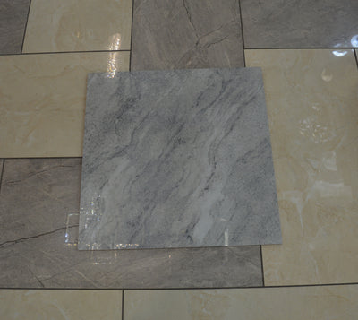 Grey Marble Effect Polished Porcelain Tiles Wall & Floor Tiles-600*600*10.5mm & 300*600*10.5mm-ELN05560S