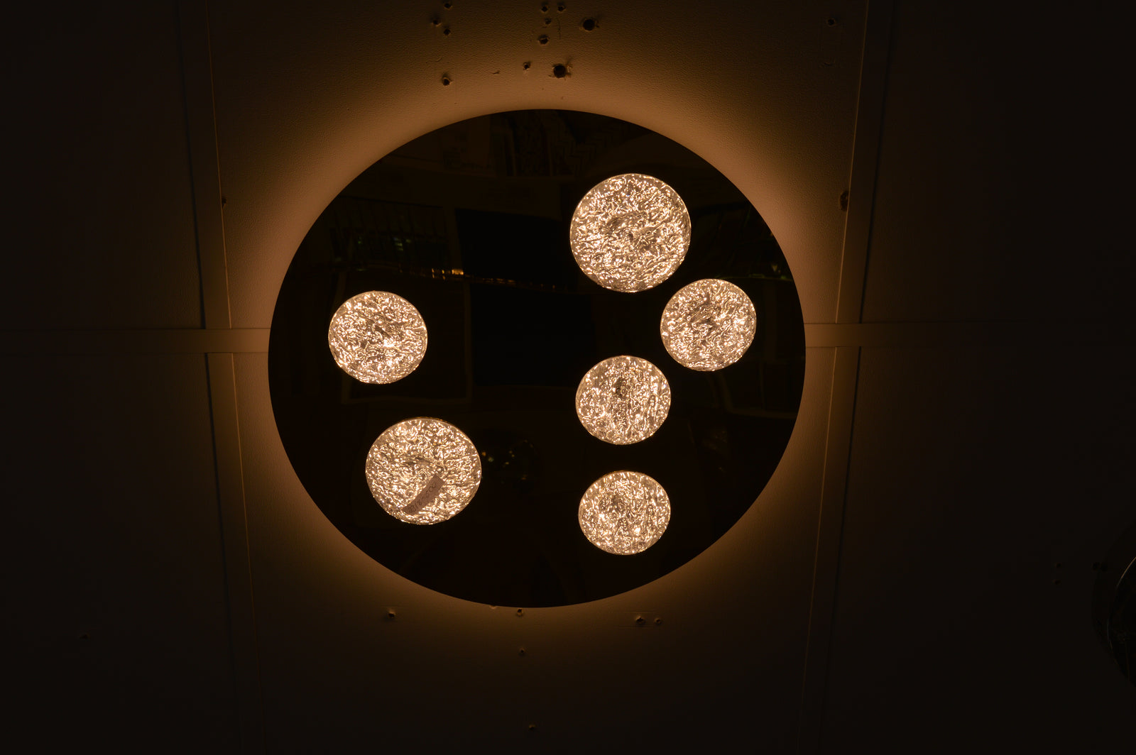 Modern Moon Style Flushmount LED Ceiling Lights Gold-2318-800, 500 & 400