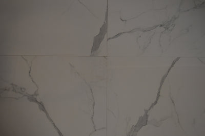 White Marble Effect Glossy Porcelain Tiles Wall & Floor Tiles-600*600*10.5mm-ELN05560S