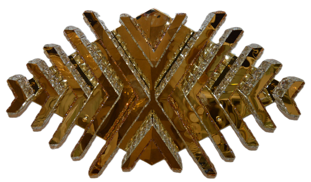 Gold Crystal LED Wall Light Modern Decorative Indoor Wall