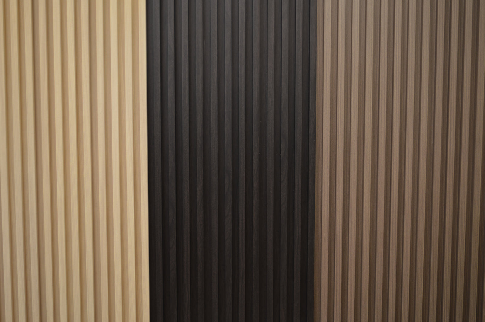 Décor Slat Wall Panels in Wood Look finish-PWC Plastic Waterproof