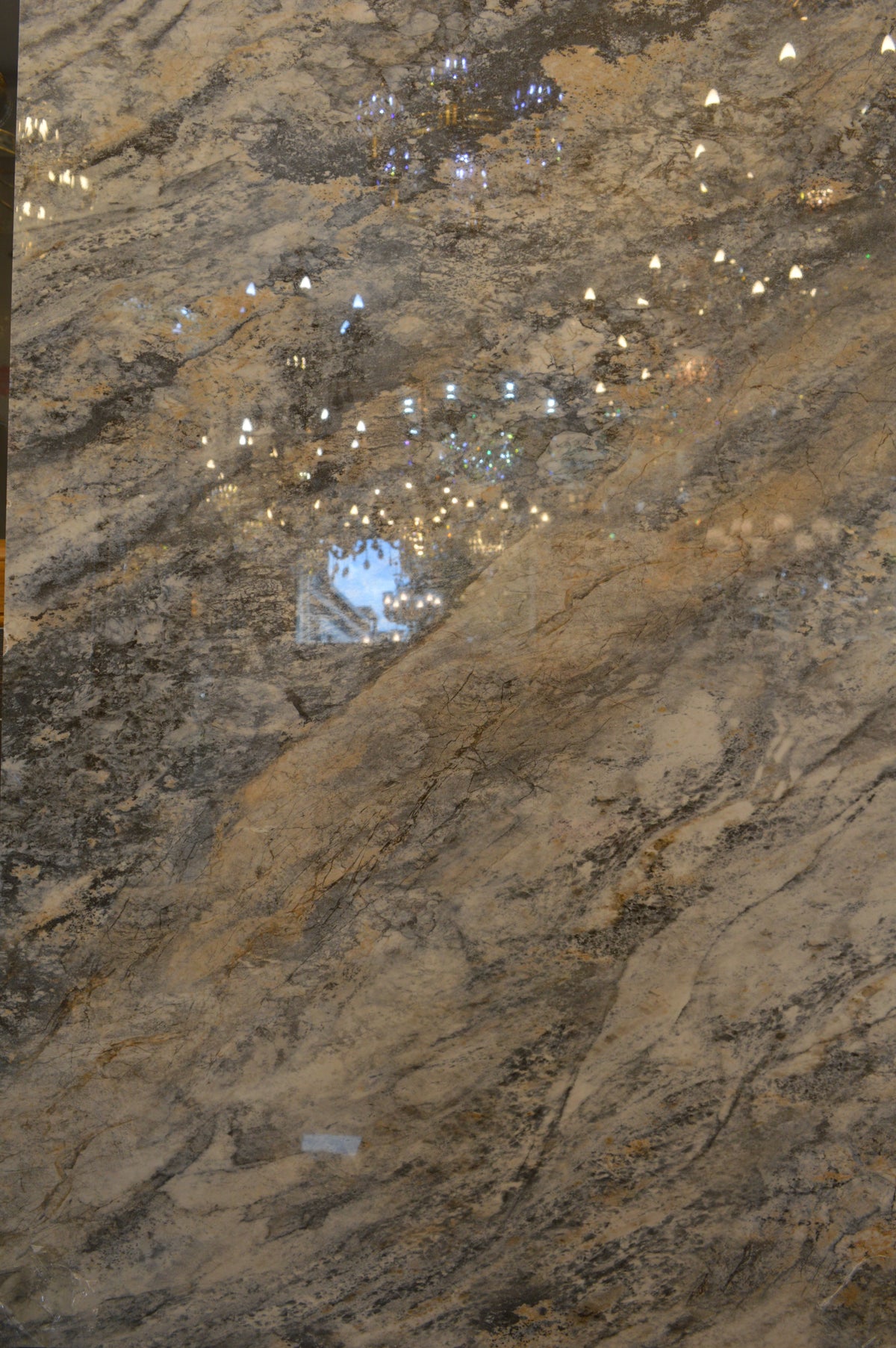 Big Panel Size Grey Mix Brown Marble Design Porcelain Tiles Wall & Floor Tiles-900*1800*10mm-LLN9918JW027F-Glossy