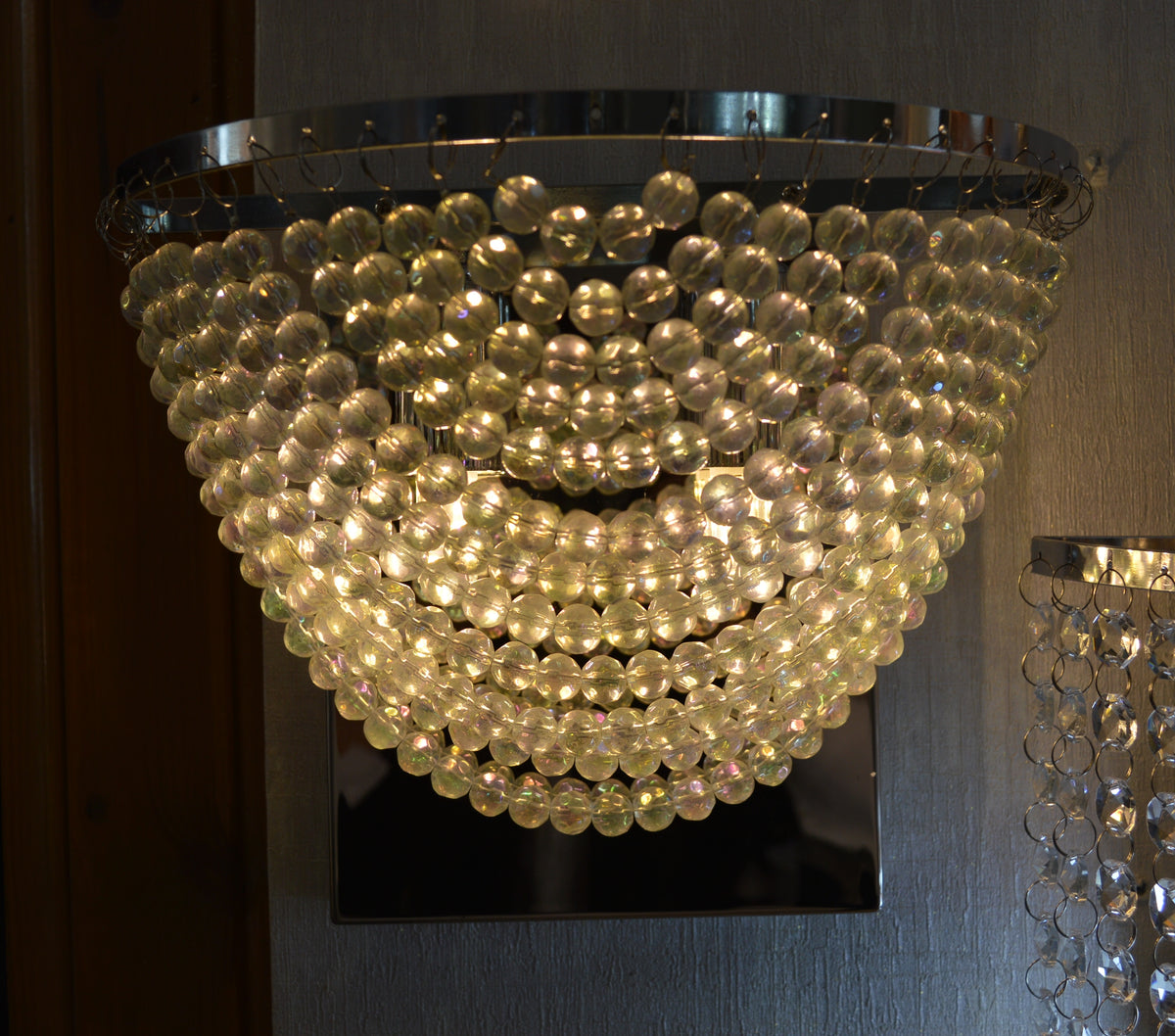 Lighting Luxury Crystal Beaded Wall Light – Modern Decorative Indoor