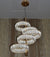 Modern Crystal Pendant Ceiling Light-colour changing brightness adjustment feature-remote control- with matching Floor & Table Lamps –Y608-400+600