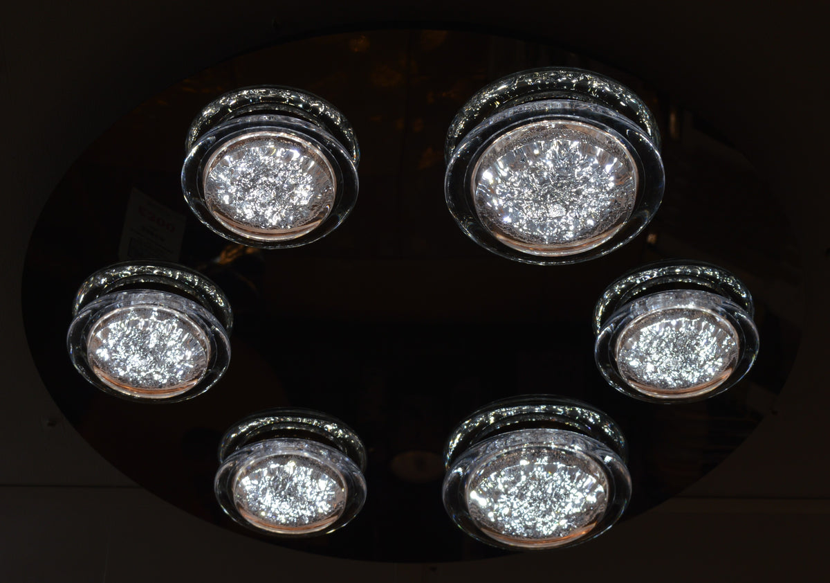 Crystal LED Ceiling Light Circular Shape Colour Changing Dimmable