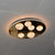 Modern Moon Style Flushmount LED Ceiling Lights Gold-2318-800, 500 & 400