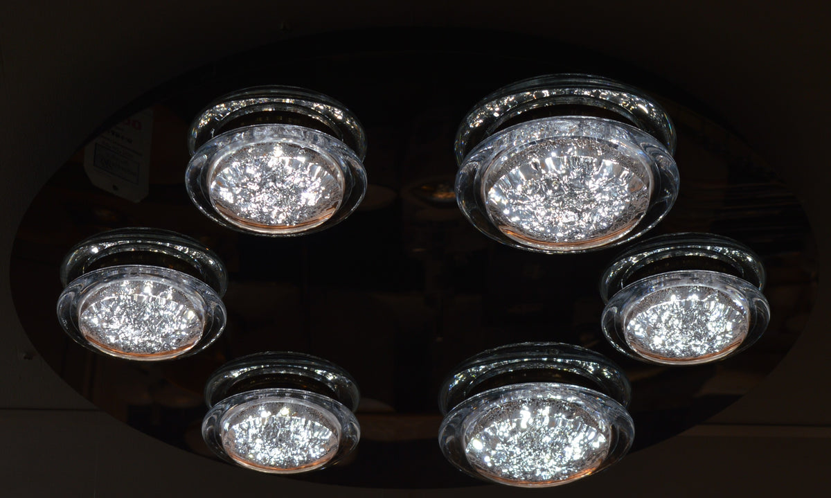 Crystal LED Ceiling Light Circular Shape Colour Changing Dimmable