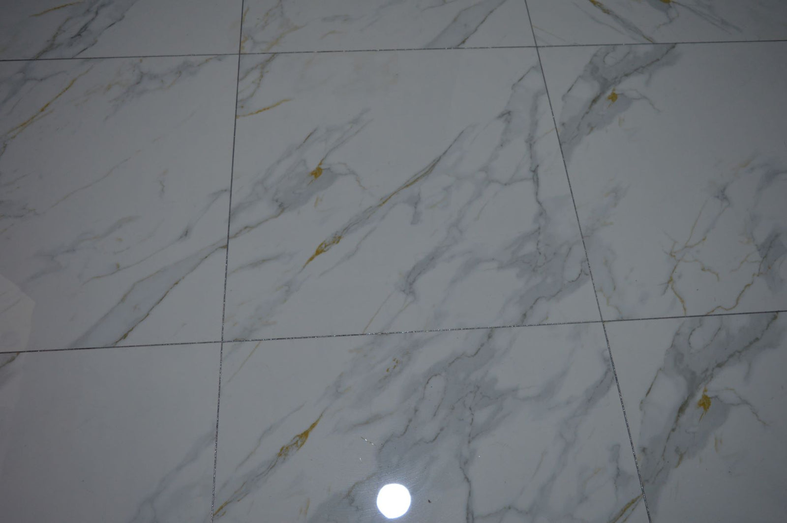 White Marble Effect with Grey and Cream Color Texture Polished Porcelain Tiles Wall & Floor Tiles-800*800*10.5mm-CTB842003F