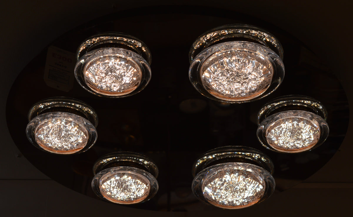Crystal LED Ceiling Light Circular Shape Colour Changing Dimmable