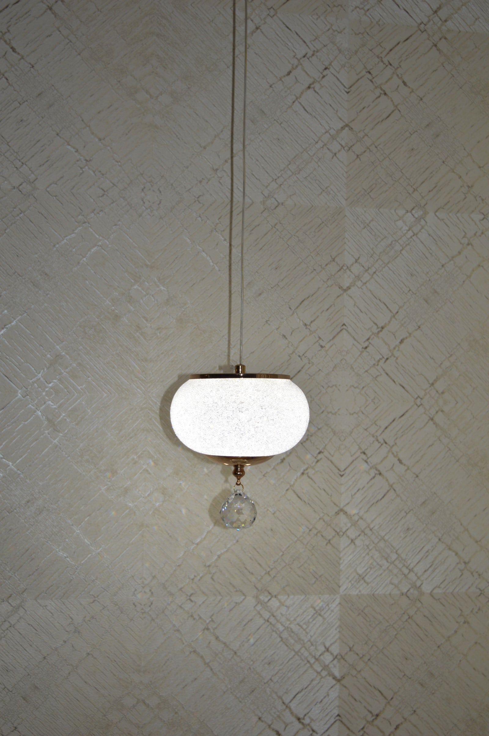 Crystal Glob Chandelier Pendant Ceiling Light with Colour Changing feature-2113