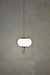 Crystal Glob single Pendant Light with Colour Changing feature-2113-1P-chrome & gold