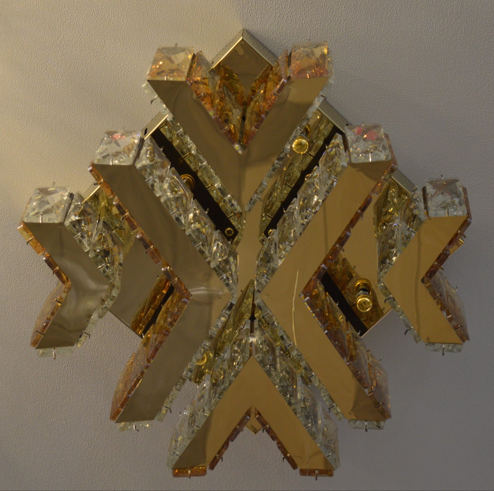 Gold Crystal LED Wall Light Modern Decorative Indoor Wall