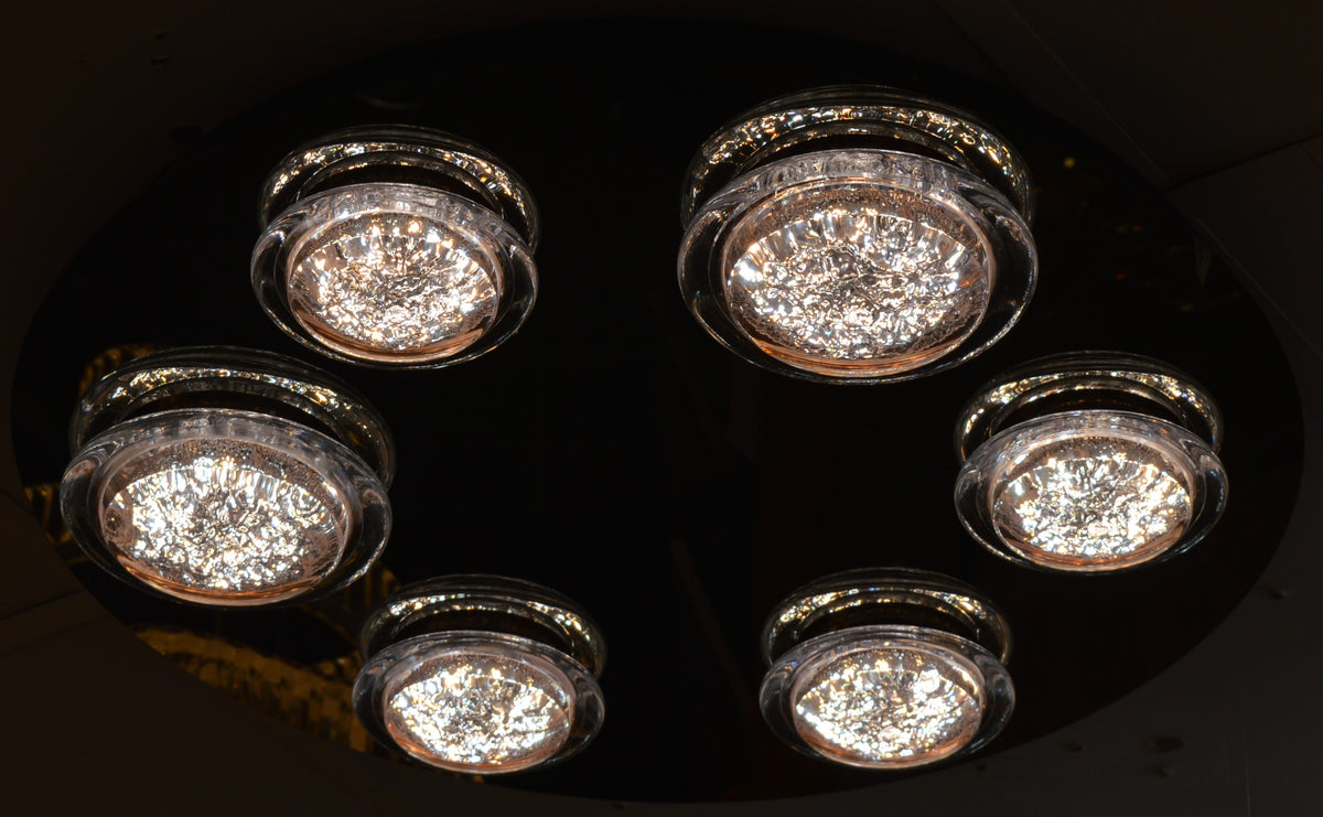 Crystal LED Ceiling Light Circular Shape Colour Changing Dimmable