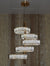 Modern Crystal Pendant Ceiling Light-colour changing brightness adjustment feature-remote control- with matching Floor & Table Lamps –Y608-400+600