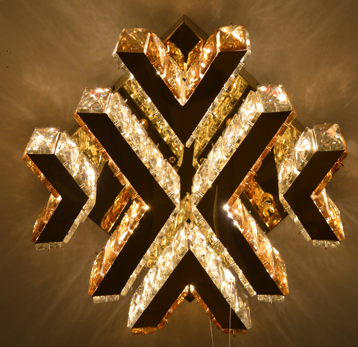 Gold Crystal LED Wall Light Modern Decorative Indoor Wall