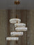 5 Tier Crystal LED Pendant Ceiling Light-color changing & dimmer feature with remote control –Y608-400+600