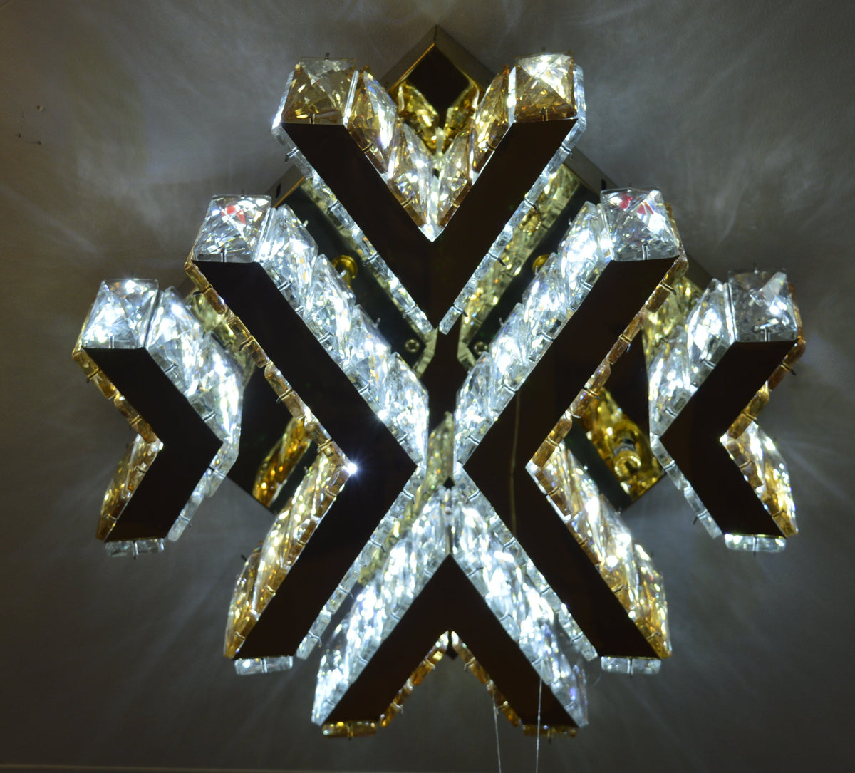 Gold Crystal LED Wall Light Modern Decorative Indoor Wall