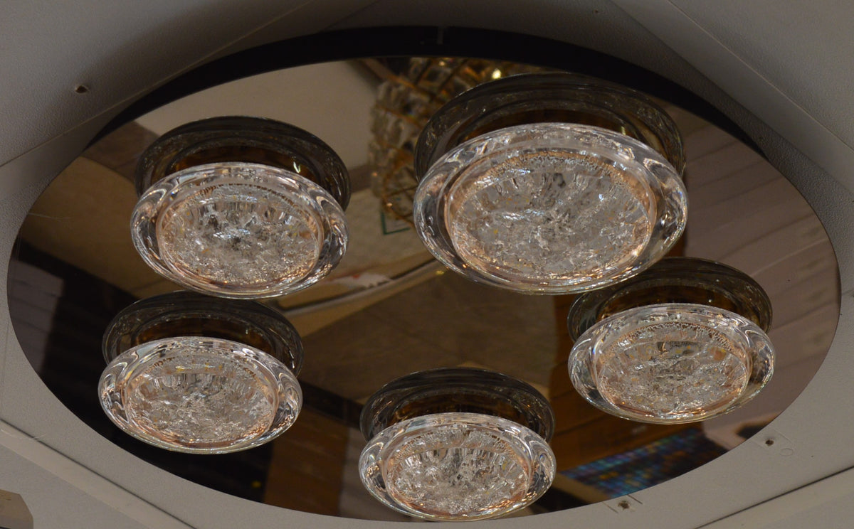 Crystal LED Ceiling Light Circular Shape Colour Changing Dimmable
