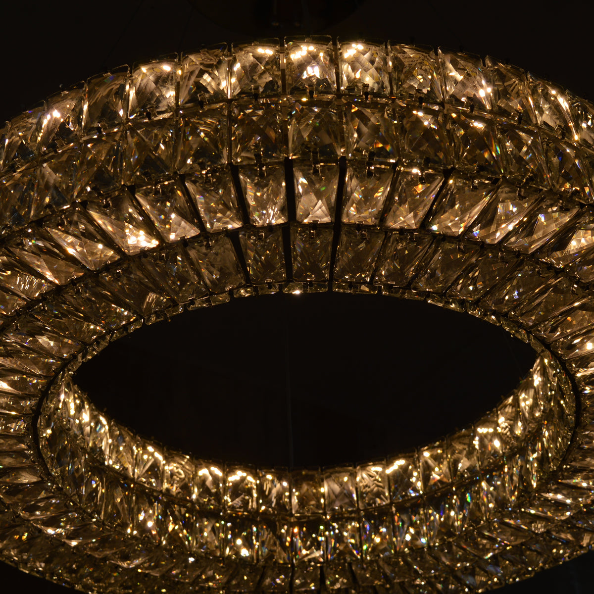 Crystal LED Wheel Pendant Ceiling Light-Colour Changing Dimmable with Remote Control-202134-650chrome