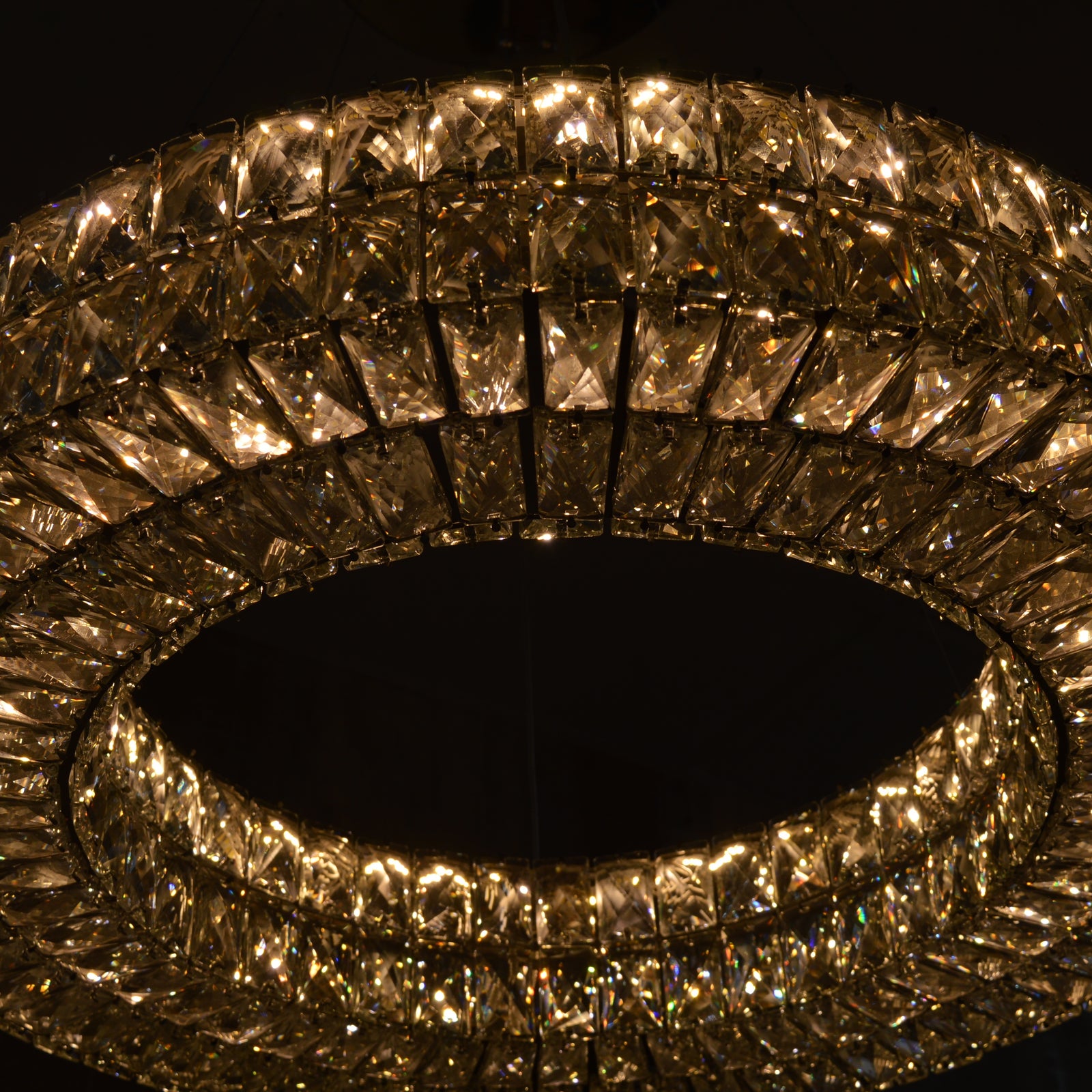 Crystal LED Wheel Pendant Ceiling Light-Colour Changing Dimmable with Remote Control-202134-650chrome