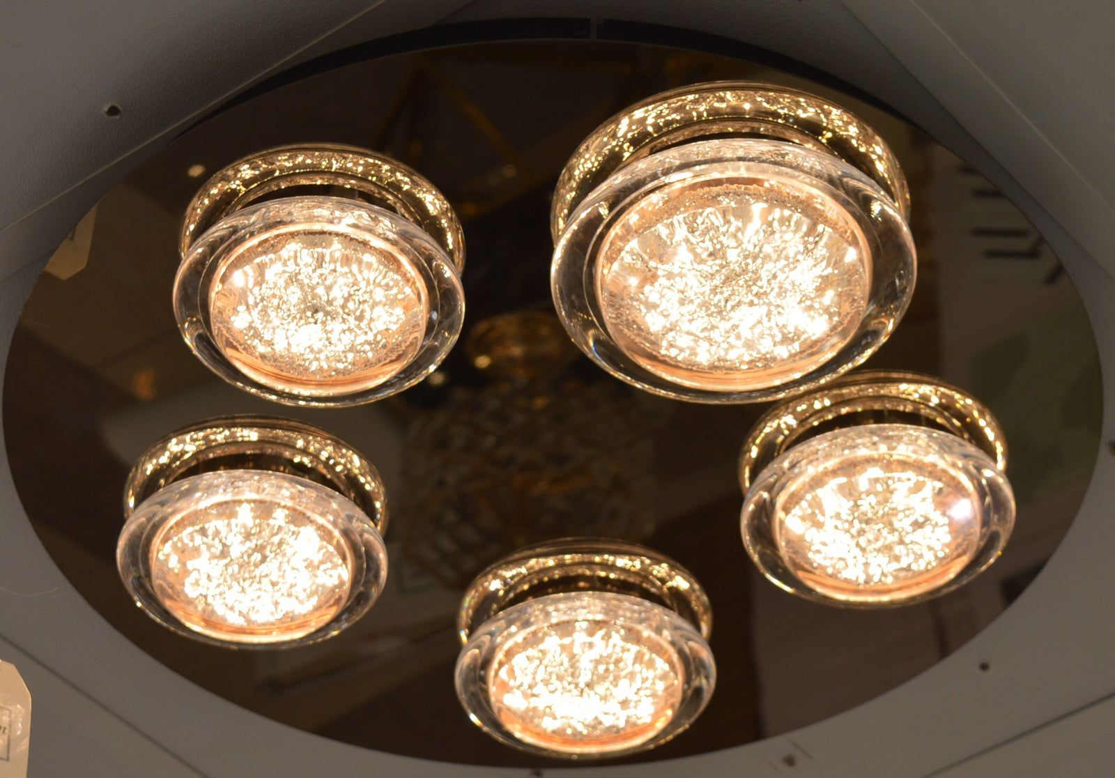 Crystal LED Ceiling Light Circular Shape Colour Changing Dimmable