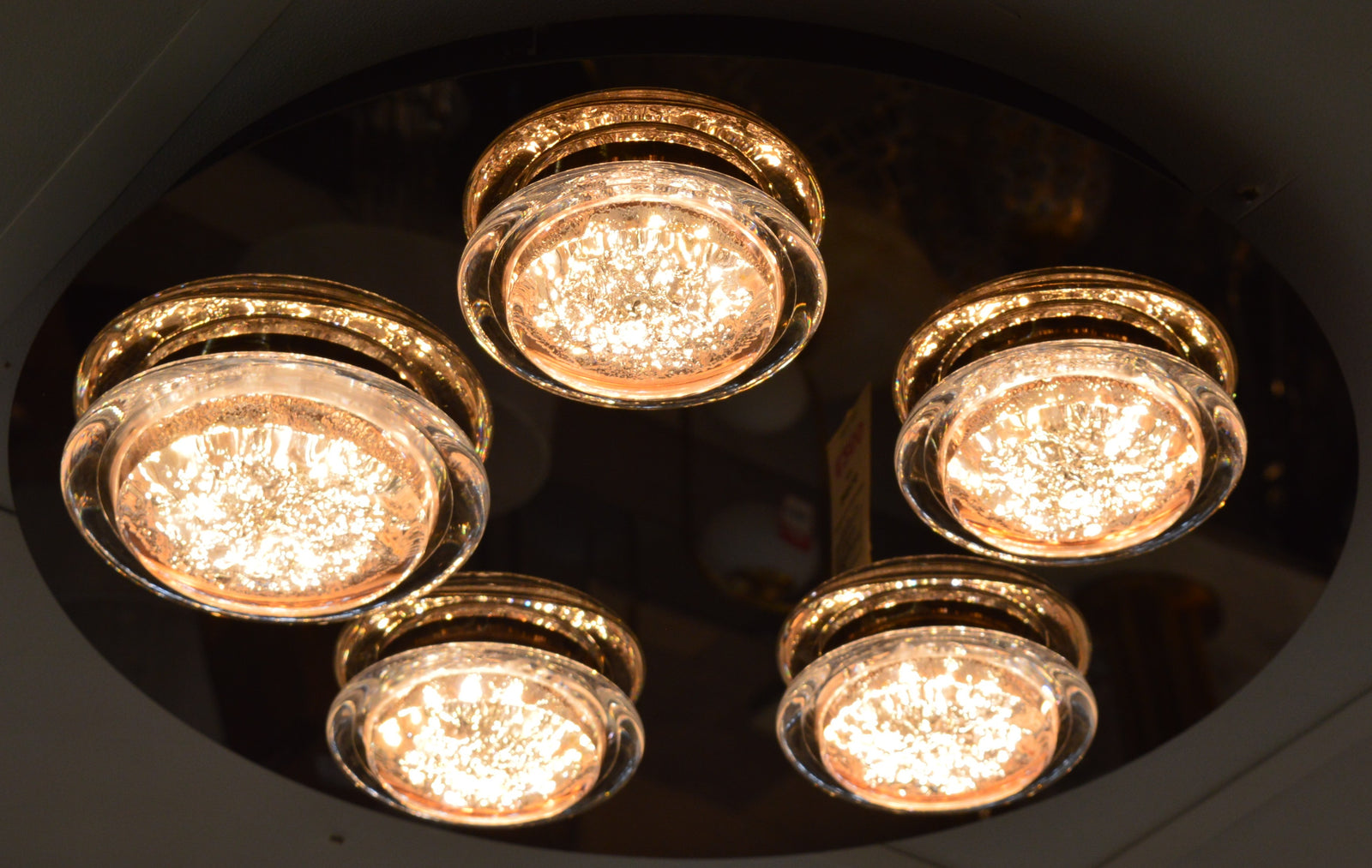 Crystal LED Ceiling Light Circular Shape Colour Changing Dimmable