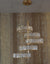 Modern Crystal Pendant Ceiling Light-colour changing brightness adjustment feature-remote control- with matching Floor & Table Lamps –Y608-400+600