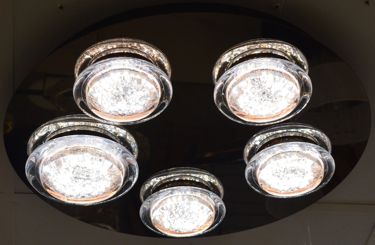 Crystal LED Ceiling Light Circular Shape Colour Changing Dimmable