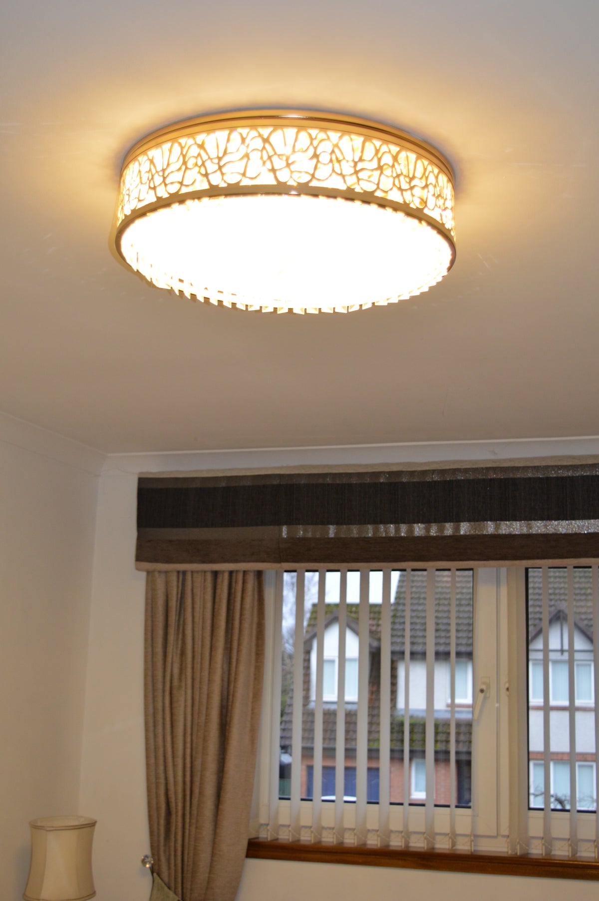 Circular Hanging crystal Pendant & flushmount Light-with Colour Changing Feature-C7248-450 & 550gd