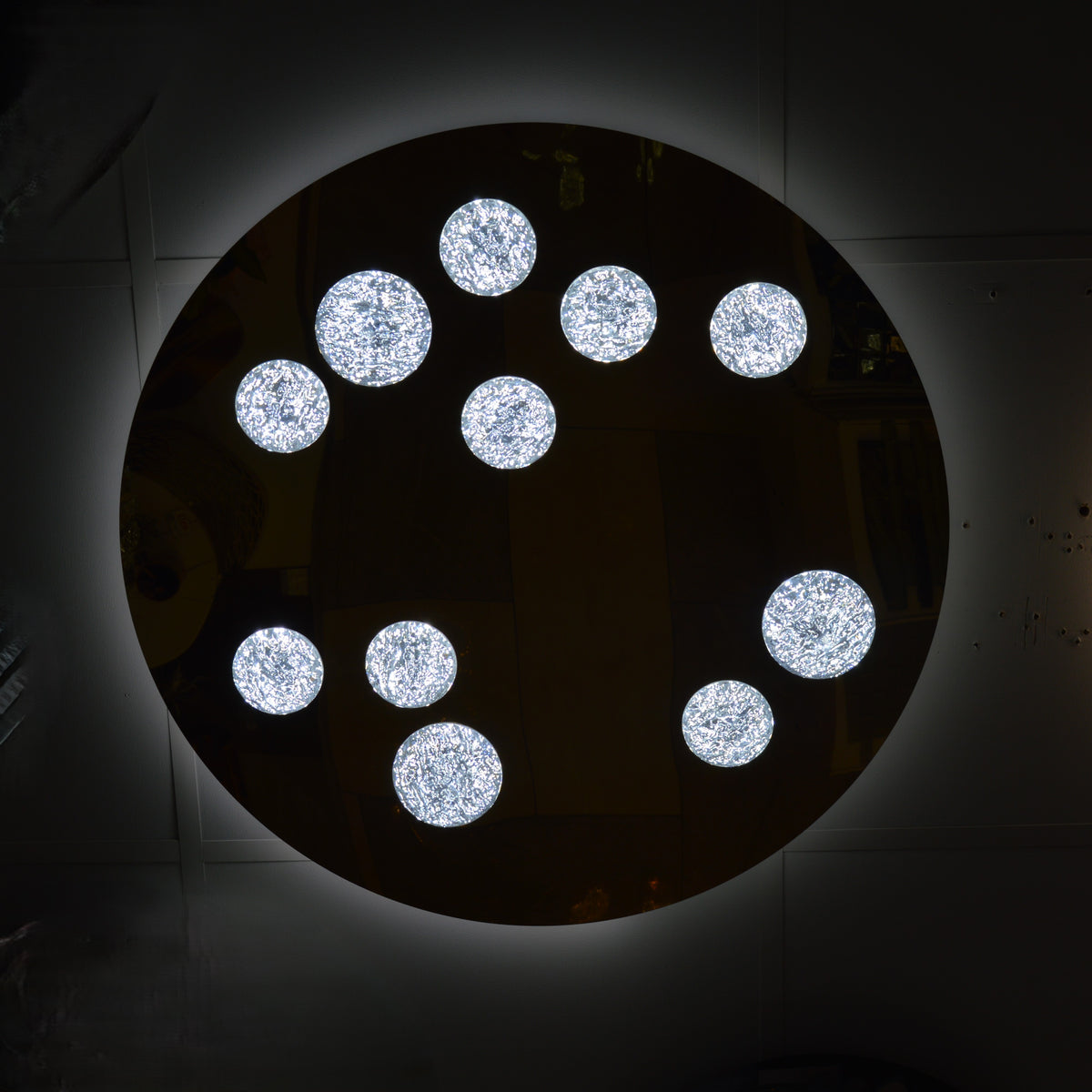 Modern Moon Style Flushmount LED Ceiling Lights Gold-2318-800, 500 & 400