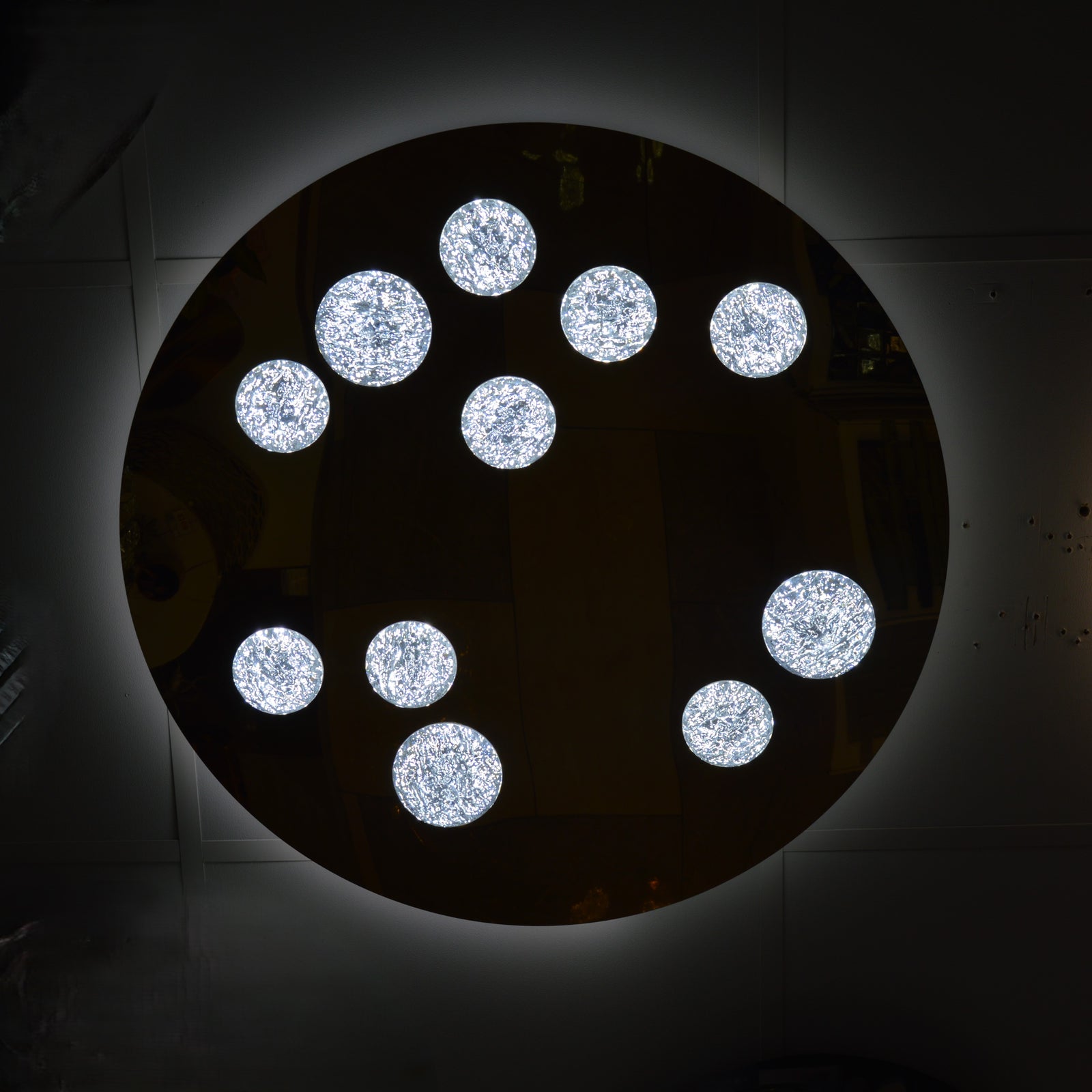 Modern Moon Style Flushmount LED Ceiling Lights Gold-2318-800, 500 & 400