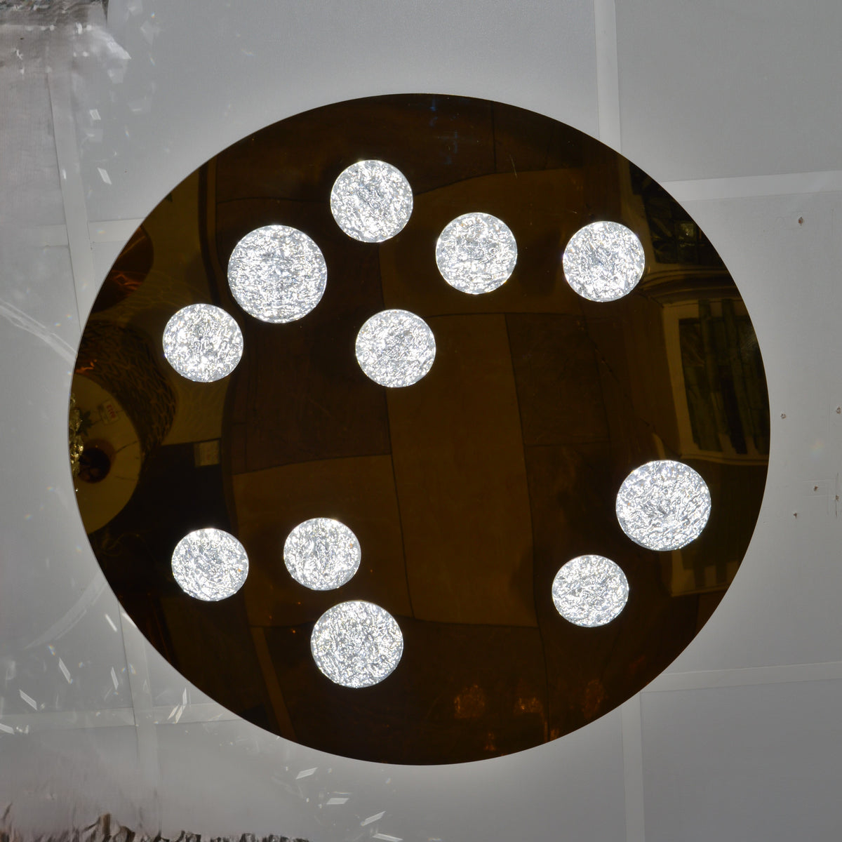 Modern Moon Style Flushmount LED Ceiling Lights Gold-2318-800, 500 & 400