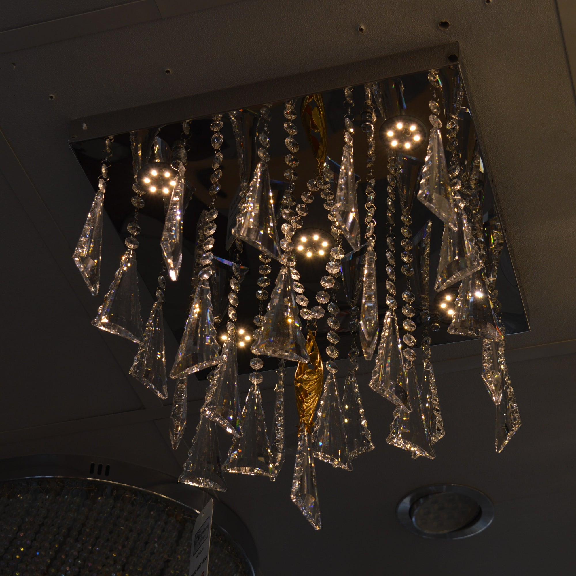 Crystal Model Flushmount Ceiling Light Silver-9400-400*400