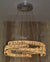 Round Crystallic Pendant Ceiling Light-Colour Changing Dimmable with Remote Control-2007-3-65*65*20cm-Chrome