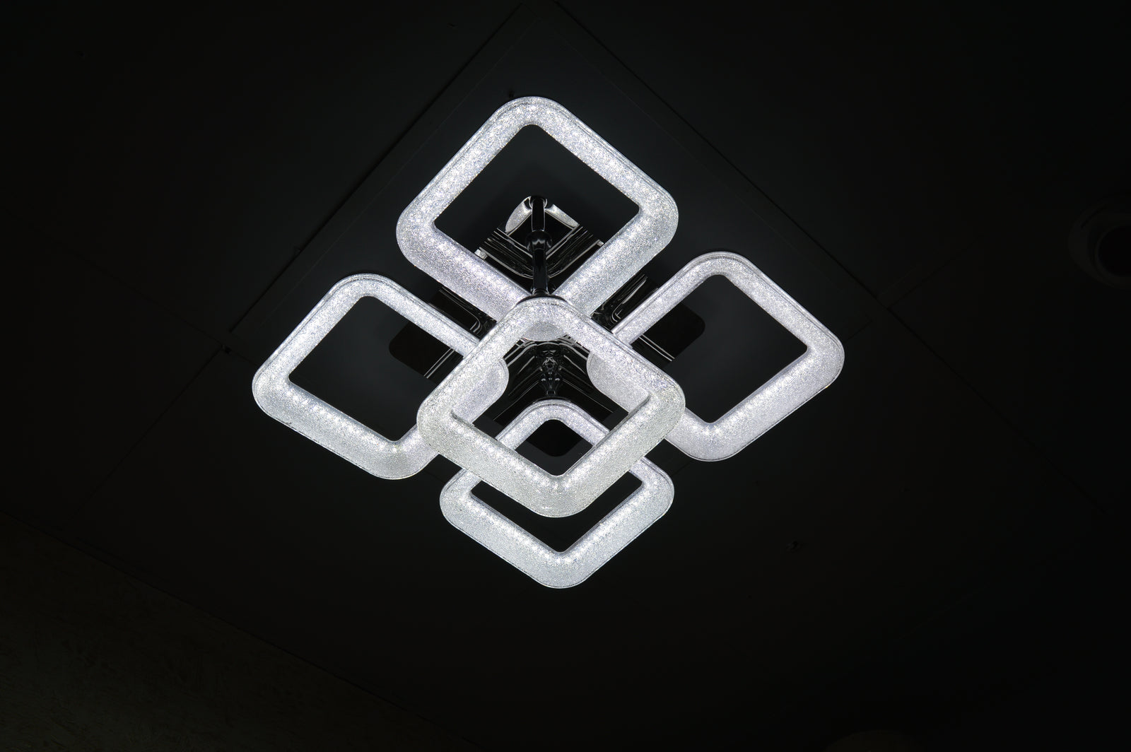 Squares & Rings Acrylic Panel LED Flush Mount Ceiling Lights -Colour Changing Feature -6221