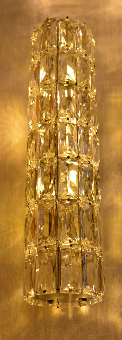 Crystal rectangle bar wall light with color changing feature- 9122-350ch