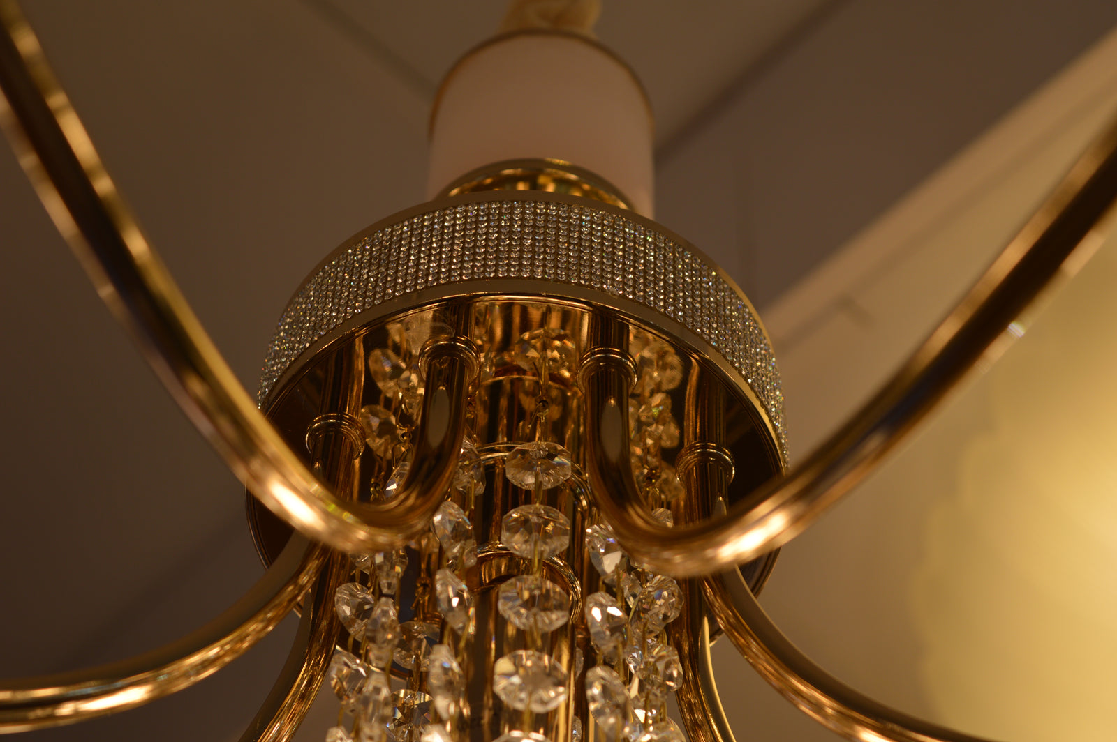 Luxury Modern Crystal Chandelier Pendant Ceiling Light Gold Lighting Fixture Home Decor