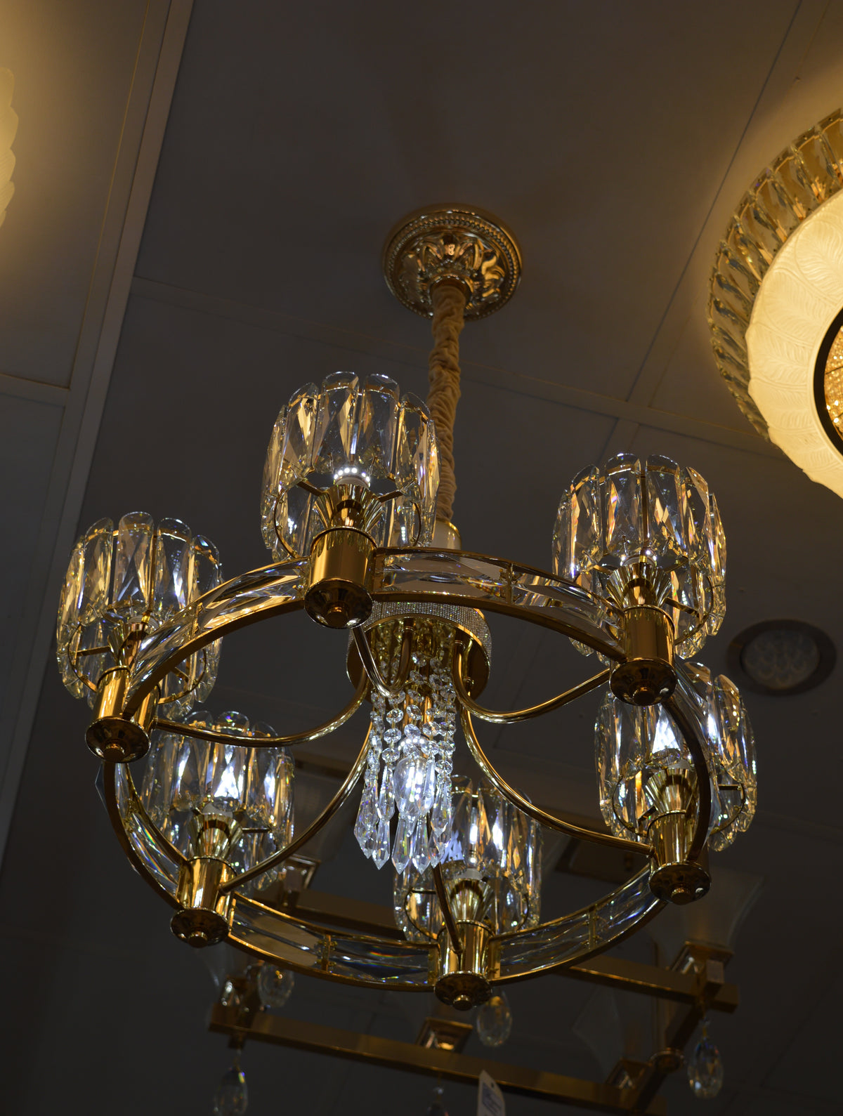 Luxury Modern Crystal Chandelier Pendant Ceiling Light Gold Lighting Fixture Home Decor