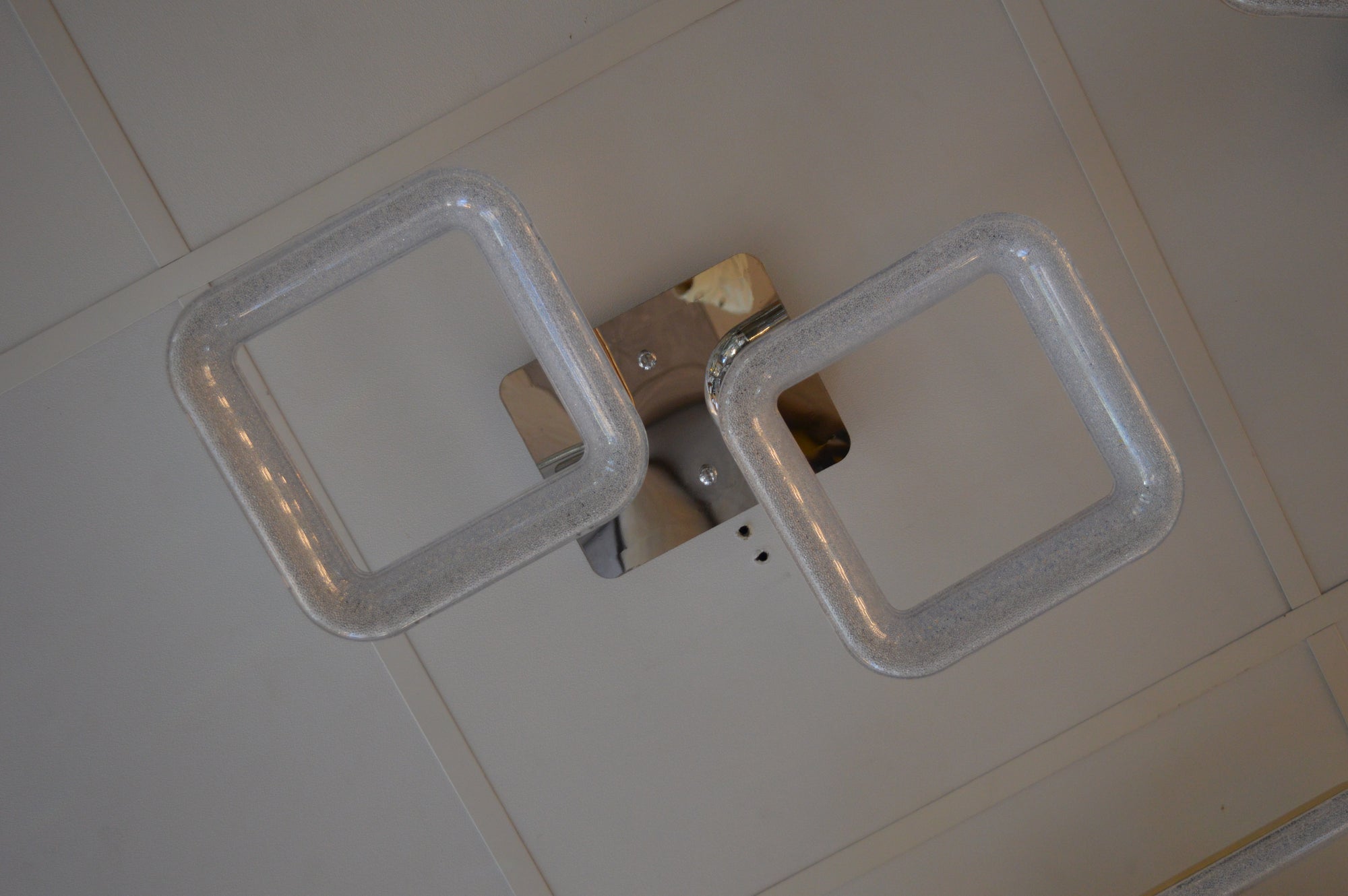 Squares & Rings Acrylic Panel LED Flush Mount Ceiling Lights -Colour Changing Feature -4032 & 6221