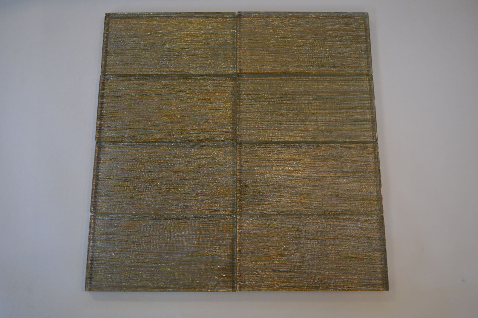 Gold Metro Glass Mosaic Tiles-75*150*8mm-90tiles-1m2-JH13-Gold