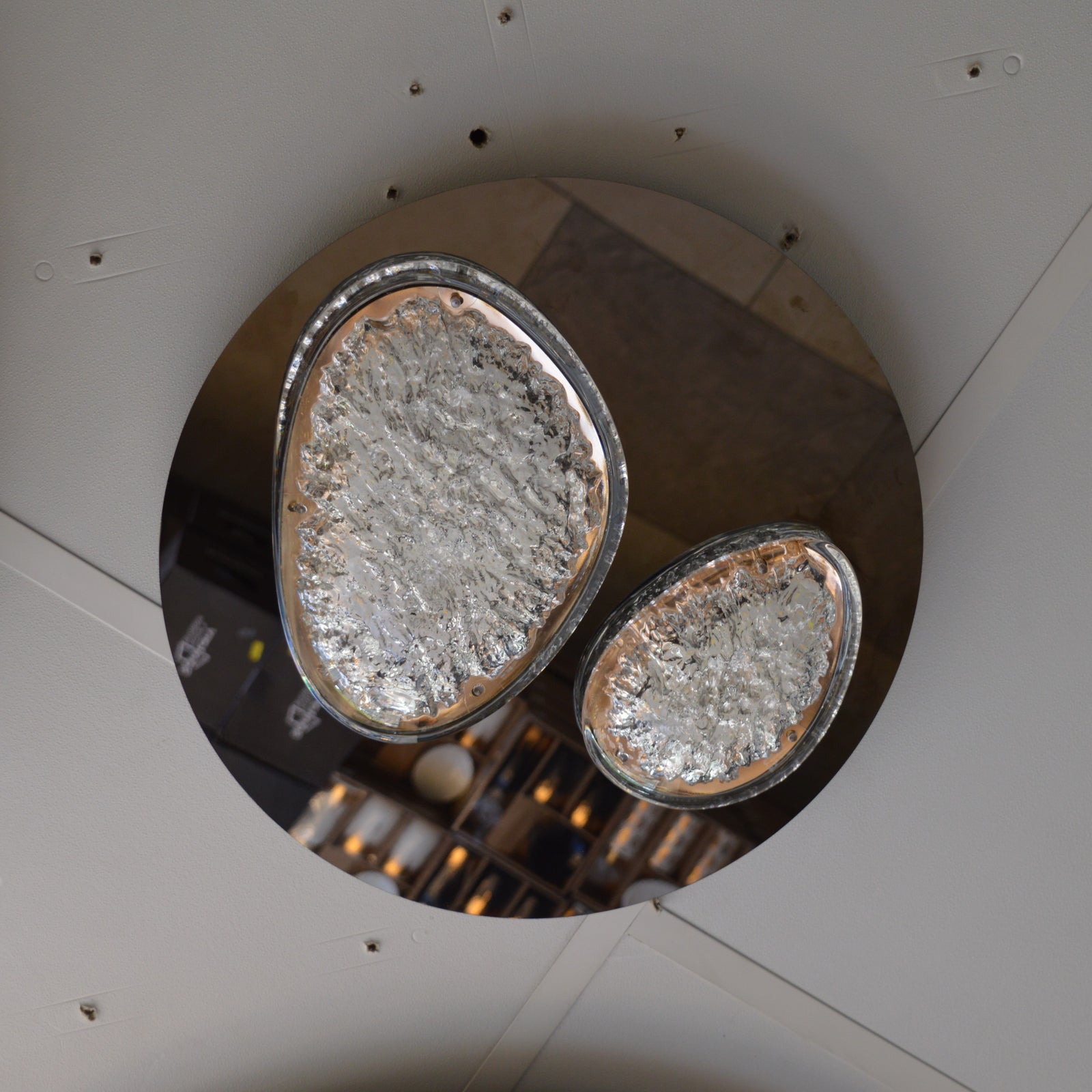 Almond Shape diffusers with an ice effect  Modern Wall mount LED Lights  -2310-1DW