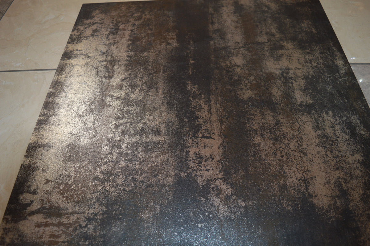 Dark Brown Rust Effect with silver Porcelain Tiles 600 x 600 x 10 mm [6JS008]