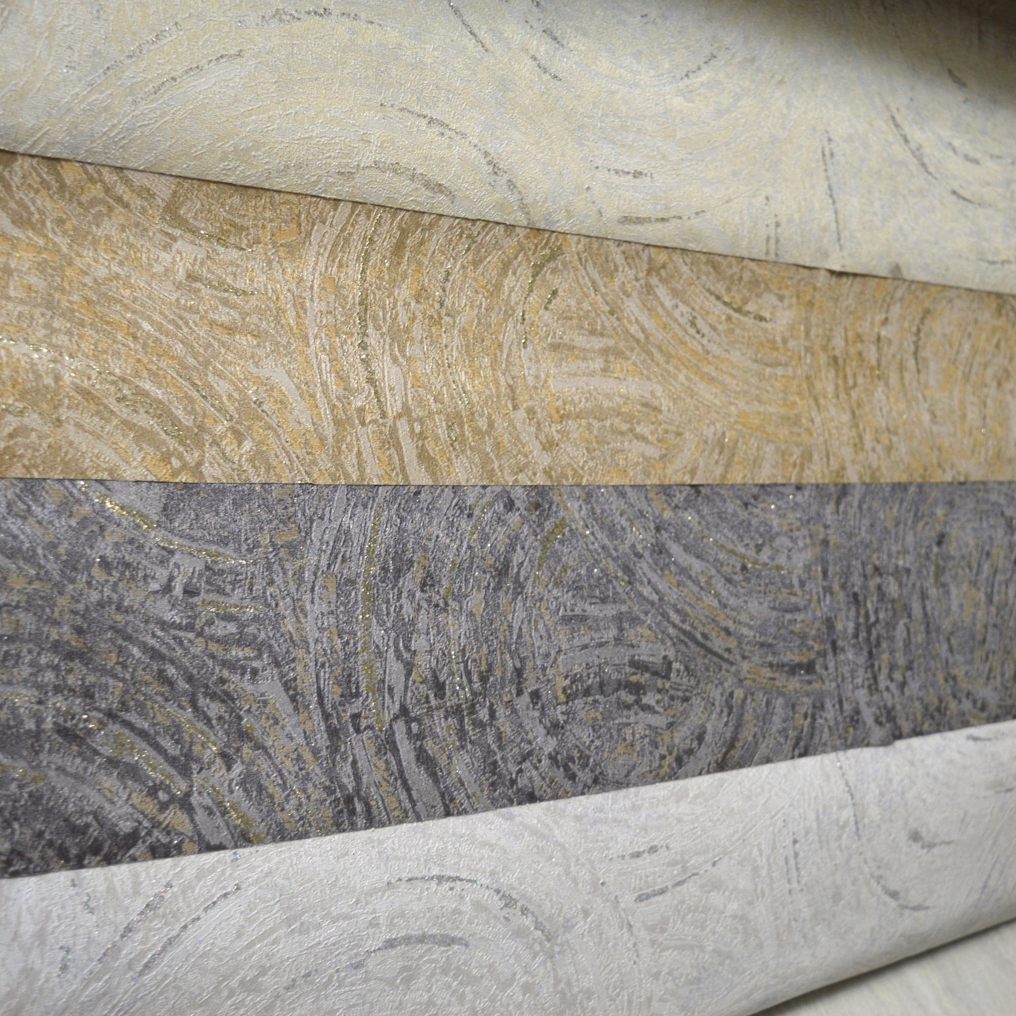 Spiralling Pattern Modern Double Width wallpaper with Glitter-15mtr Length and 1mtr Width-GT11303,04,08 & 10