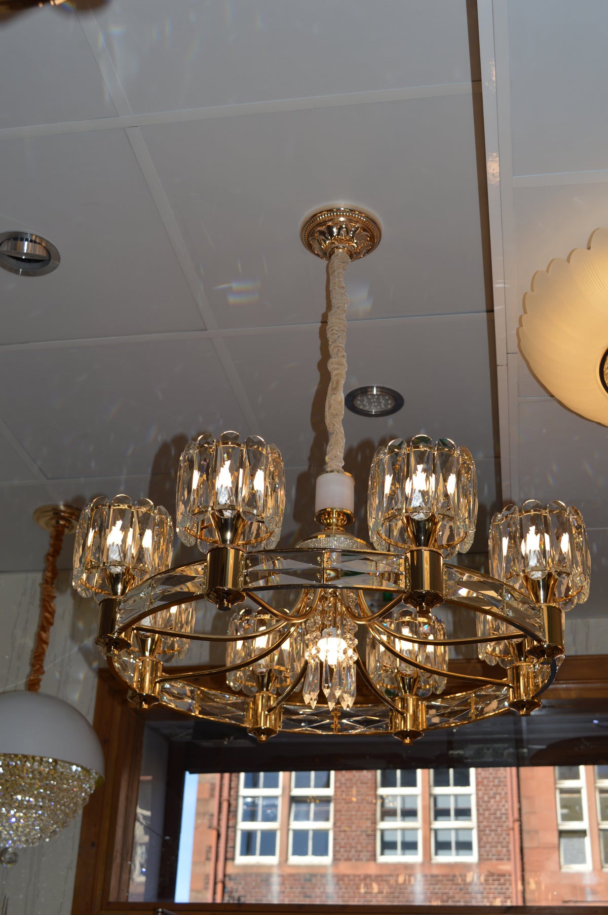 Luxury Modern Crystal Chandelier Pendant Ceiling Light Gold Lighting Fixture Home Decor