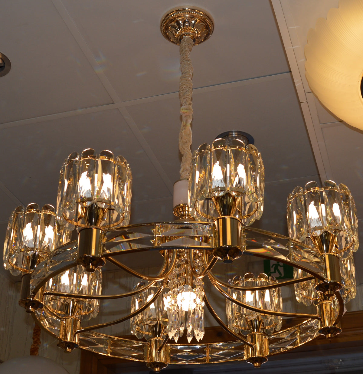 Luxury Modern Crystal Chandelier Pendant Ceiling Light Gold Lighting Fixture Home Decor
