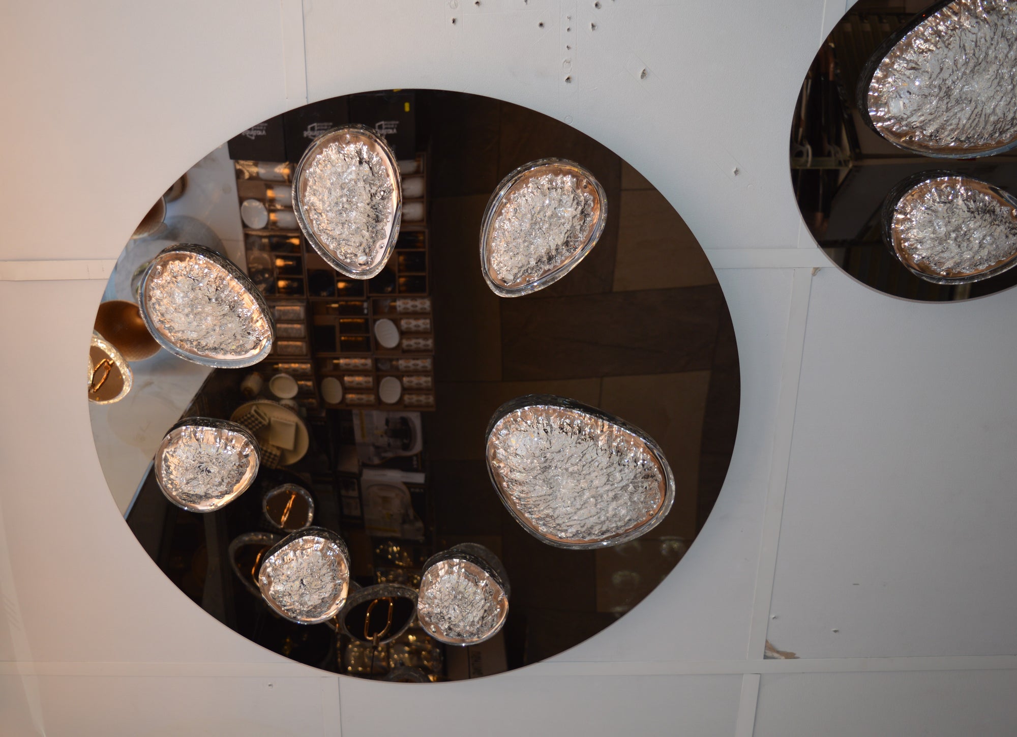 Almond Shape diffusers with an ice effect  Modern Flush mount LED Ceiling Lights  -2310-800, 500 & 400
