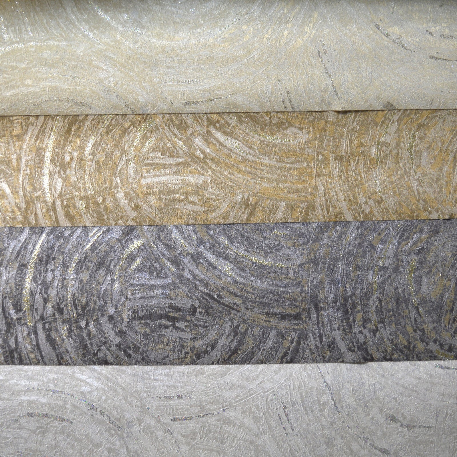 Spiral Pattern Modern Double Width wallpaper with Glitter-15mtr Length and 1mtr Width-GT11303,04,08 & 10