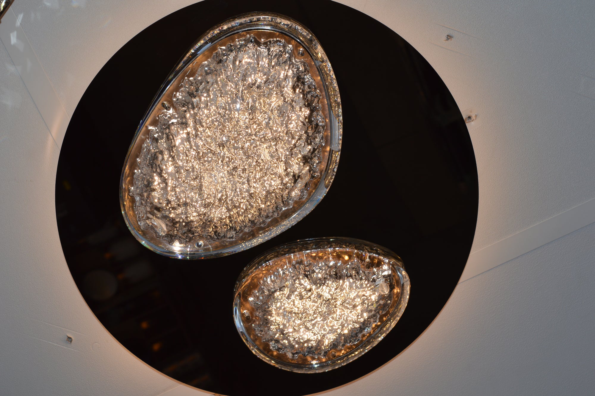 Almond Shape diffusers with an ice effect  Modern Flush mount LED Ceiling Lights  -2310-800, 500 & 400
