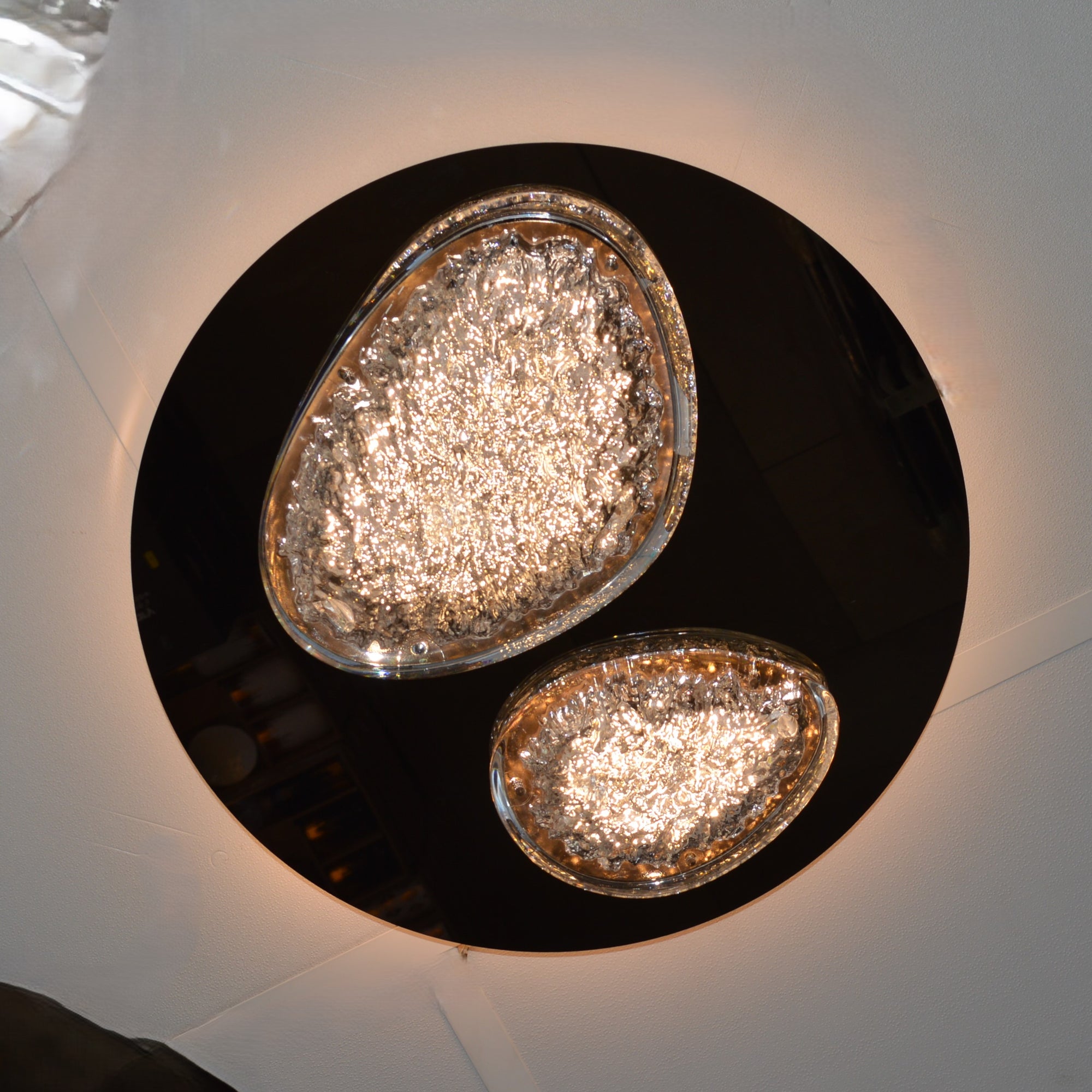 Almond Shape diffusers with an ice effect  Modern Flush mount LED Ceiling Lights  -2310-800, 500 & 400